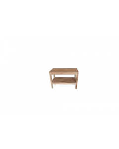 Lattice Bench With Shelves 66x35x45